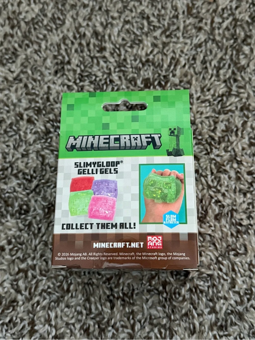 Slimygoop Minecraft Gelli Gels squishy Toy - Green